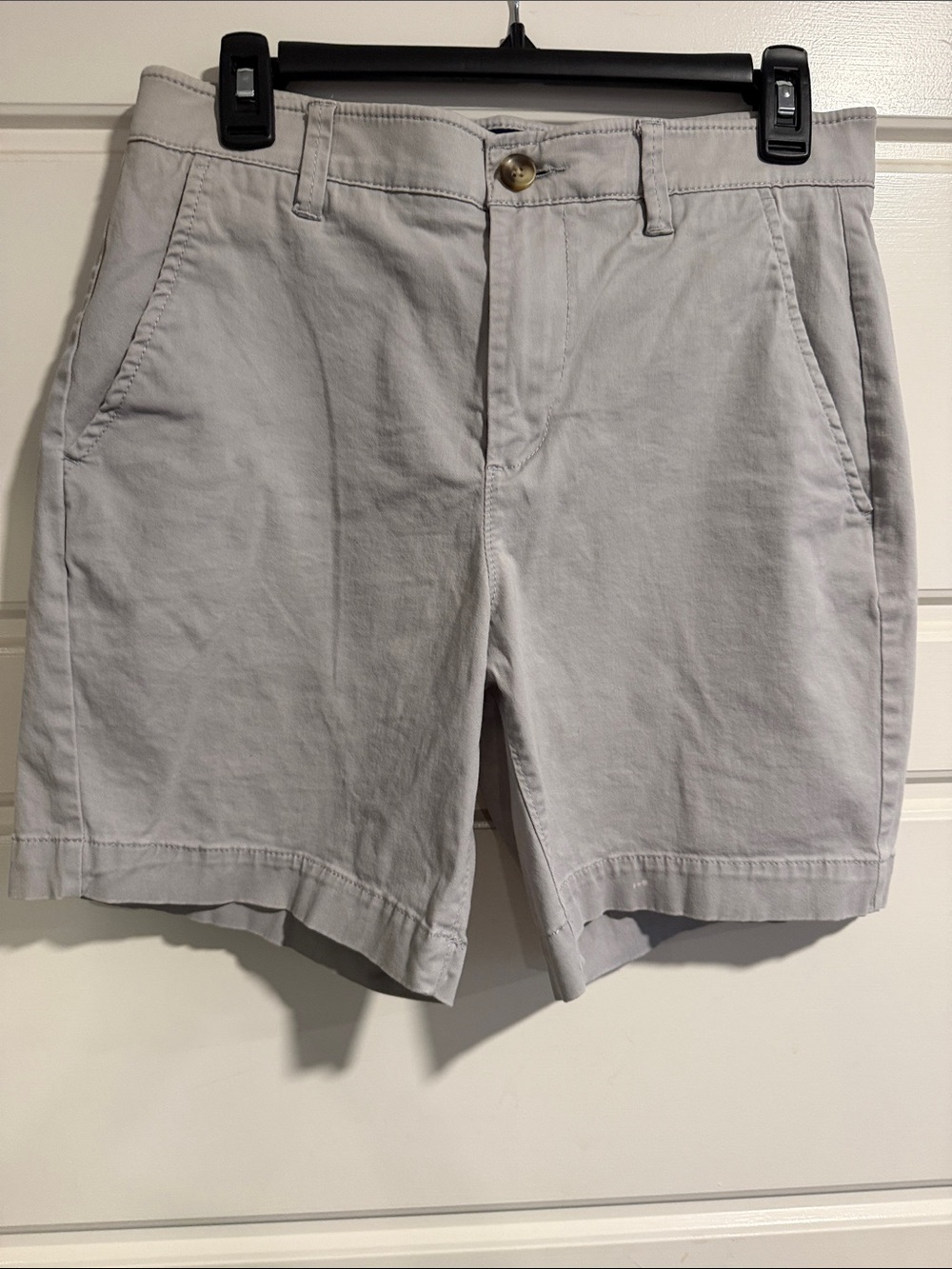 crown & ivy Light Gray Flat Front Men's Shorts